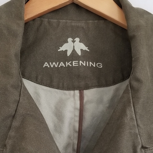 Awakening Reversible Olive Green Jacket Size Small - Picture 11 of 13